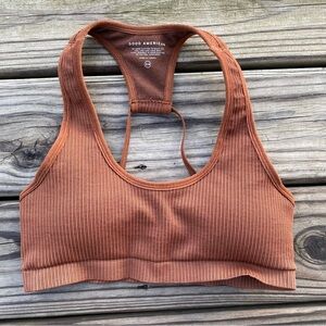Good American Seamless Strappy Back Rib Bra Size 3/4